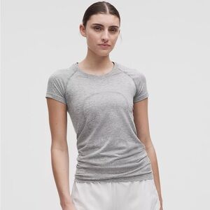 Lululemon Full Length Gray Short Sleeve Swiftly Tech
